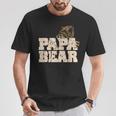 Vintage Papa Bär Familieatertag Papa T-Shirt Lustige Geschenke