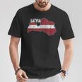 Vintage Patriotic Letts Latvians Pride Latvia Flag T-Shirt Unique Gifts