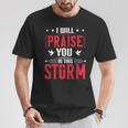 Vintage Praise You In This Storm Lyrics Casting Crowns Jesus T-Shirt Funny Gifts