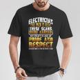 Vintage Pride Appreciation Electrician The Pain Is Real T-Shirt Unique Gifts