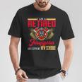 Vintage I Am Retired Firefighter And I Love My New Schedule T-Shirt Funny Gifts