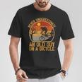 Vintage Retro Never Underestimate An Old Guy On A Bicycle T-Shirt Unique Gifts