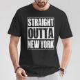 Vintage Straight Outta New York City T-Shirt Unique Gifts