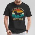Vintage Sunset Wild Mustang Horse Go Wild Adopt A Mustang T-Shirt Unique Gifts