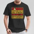 Warning Contains Facts And Opinions Some May Find Offensive T-Shirt Unique Gifts