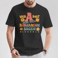 Wer A Sagt Muss Auch Ramsamsam Sagen Retro Kita Educator T-Shirt Lustige Geschenke