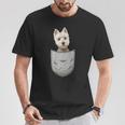 Westie Highland Terrier Pocket For Dog Owner T-Shirt Lustige Geschenke