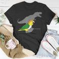 White Bellied Caique T-Rex Birb Memes Dinosaur Parrot T-Shirt Unique Gifts