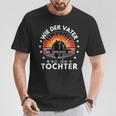 Wie Derater So Die Tochter Papa Angeln Angler T-Shirt Lustige Geschenke