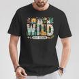 Wild About Reading Bookworm Book Reader Zoo Animals T-Shirt Unique Gifts