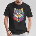 Wolf Gay Pride Lgbt Rainbow Flag On Wolf Lgbtq T-Shirt Unique Gifts