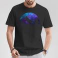 Wolf Howling Moon Love Wolves Cosmic Space Galaxy Men T-Shirt Unique Gifts