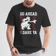 Women's Softball Catcher N Girls I Dare Ya T-Shirt Unique Gifts