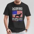 Working Service Dog Assistant Support Ptsd Veteran T-Shirt Unique Gifts