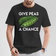 World PeasPeace Give Peas A ChanceEarth Day T-Shirt Unique Gifts