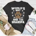 World's Best Shih Tzu Grandpa Dog Owner T-Shirt Unique Gifts