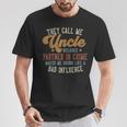 They Call Me Uncle Father's Day Uncle T-Shirt Personalized Gifts