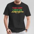 They Not Like Us Juneth Since 1865 Black History Month T-Shirt Personalized Gifts
