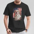 Yellow Labrador Labs Patriotic American Flag Dog 4Th Of July T-Shirt Unique Gifts