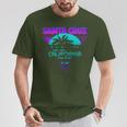 70S 80S En La Ciudad De California Santa Cruz Surfing Camiseta unisex Regalos divertidos