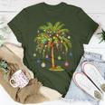 Christmas Palm Tree Light Hawaiian Tropical Xmas T-Shirt Unique Gifts