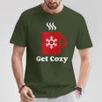 Get Cozy Hot Cocoa Chocolate Coffee Christmas Xmas T-Shirt Unique Gifts