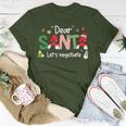 Dear Santa Let's Negotiate Christmas Lights Family Matching T-Shirt Unique Gifts