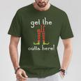 Get The Elf Outta Here Christmas Wear T-Shirt Unique Gifts