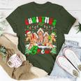 Family Christmas Crew Cookie Gingerbread Xmas Lights T-Shirt Funny Gifts