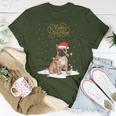 Frenchie Santa Xmas Merry Christmas French Bulldog T-Shirt Funny Gifts