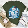 Frosty Friends Christmas Snowman In Winter Wonderland T-Shirt Funny Gifts