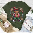 Hip Hop Gingerbread Man X-Mas Christmas Boys T-Shirt Funny Gifts