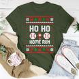 Ho Ho Home Run Baseball Santa Claus Ugly Christmas T-Shirt Personalized Gifts
