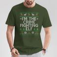 I'm The Crime Fighting Elf Police Officer Ugly Christmas Cop T-Shirt Unique Gifts