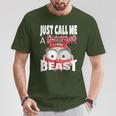 Just Call A Christmas Beast With Cute Little Owl T-Shirt Unique Gifts