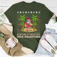 Mele Kalikimaka Hawaiian Christmas On The Beach Hawaii Santa T-Shirt Unique Gifts