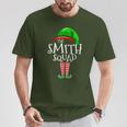 Smith Squad Elf Group Matching Family Name Christmas T-Shirt Funny Gifts