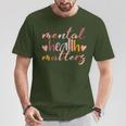 Vintage Mental Health Matter Christmas Birthday Father's Day T-Shirt Unique Gifts