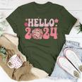 Year End Party Merry Christmas Happy New Year Hello 2024 T-Shirt Funny Gifts