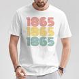 1865 Junenth Retro Embrace Freedom & Heritage T-Shirt Unique Gifts