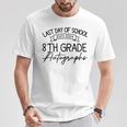 2024 Last Day Of School Autograph 8Th Grade Graduation Party T-Shirt Unique Gifts