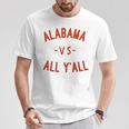 Alabama Vs All Yall With Crimson LettersT-Shirt Unique Gifts