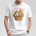 Alpha Cat Male Ironic Kitten Weird Y2k Humor Kittens T-Shirt Unique Gifts