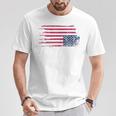 American Flag Distress Upside Down Patriotic 4Th Of July T-Shirt Unique Gifts