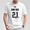 Andi Bar Sauftrikot X Malle Party Trikot Deutschland T-Shirt Lustige Geschenke