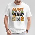 Aunt Of The Birthday Wild One Safari Boy Family Matching T-Shirt Unique Gifts