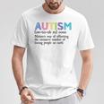 Autism Definition Autism Awareness Acceptance T-Shirt Funny Gifts