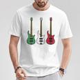 Bass Guitar Italian Flag Bassist Musician Italy T-Shirt Unique Gifts