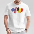 Belgium Usa FlagHeart Belgian Americans Love Cute T-Shirt Unique Gifts