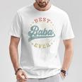Best Baba Ever Father's Day Baba Vintage Emblem T-Shirt Unique Gifts